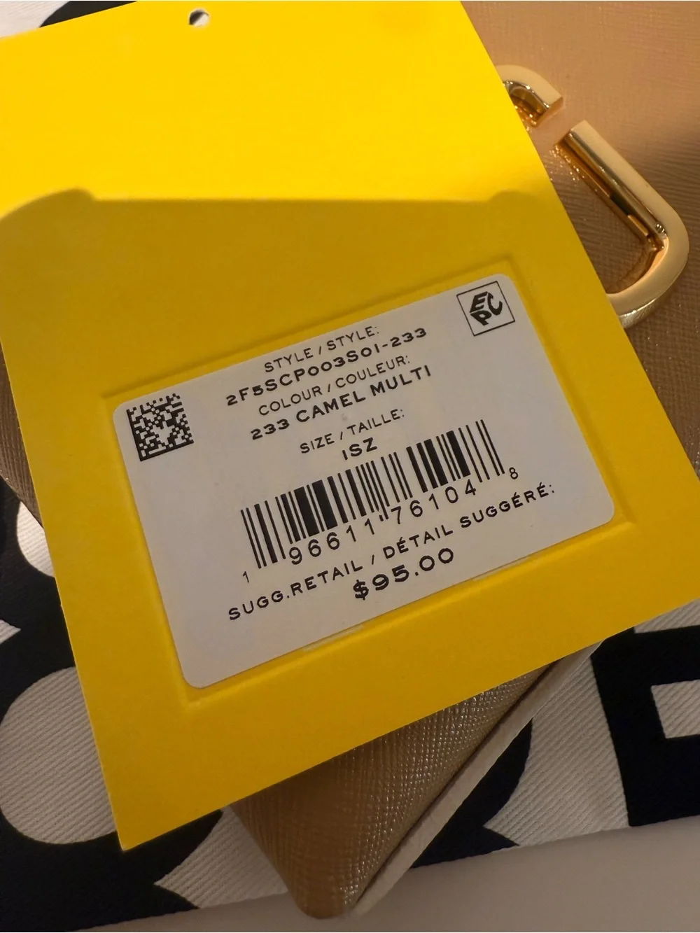 NWT Marc Jacobs j Marc wristlet - camel multi